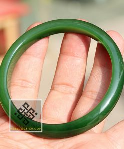 Vòng Tay Ngọc Bích Nephrite Jade Bản Liền (VVIP) (VT002) 17 Vòng Tay Ngọc Bích Nephrite Jade Bản Liền siêu VVIP - 16