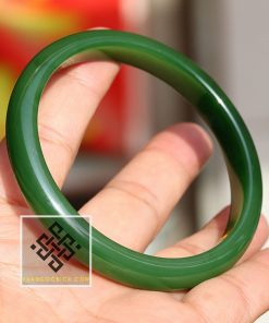 Vòng Tay Ngọc Bích Nephrite Jade Bản Liền (VVIP) (VT002) 16 Vòng Tay Ngọc Bích Nephrite Jade Bản Liền siêu VVIP - 17