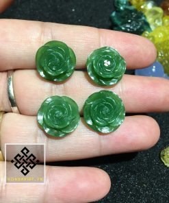 Mặt Đá Mẫu Đơn Khai Phú Quý Ngọc Bích (MD012) - 4