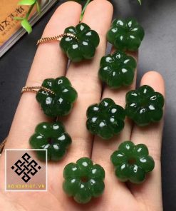 Mặt Dây Chuyền Hoa 6 Cánh May Mắn Ngọc Bích (MD011) - 2