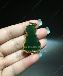 Mặt Dây Chuyền Phật Bà Quan Âm Ngọc Bích Bọc Vàng (MD023) 21 Mặt Dây Chuyền Phật Bà Quan Âm Ngọc Bích Bọc Vàng (MD023)