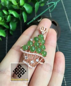 Mặt Dây Chuyền Vàng Ngọc Bích (MD015) 18 Mặt Dây Chuyền Vàng Ngọc Bích (MD015) - 2
