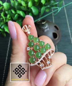 Mặt Dây Chuyền Vàng Ngọc Bích (MD015) 17 Mặt Dây Chuyền Vàng Ngọc Bích (MD015) - 3