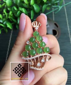 Mặt Dây Chuyền Vàng Ngọc Bích (MD015) 15 Mặt Dây Chuyền Vàng Ngọc Bích (MD015) - 5