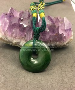 Mặt Dây Chuyền Đồng Điếu Ngọc Bích (MD008) 14 Mặt Dây Đồng Điếu Ngọc Bích Nephrite Jade (MD008)