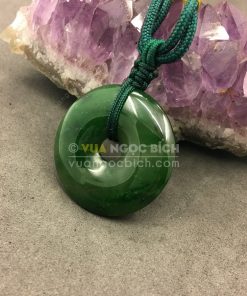 Mặt Dây Đồng Điếu Ngọc Bích Nephrite Jade (MD008)