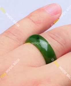 Nhẫn Tròn Trơn Đá Ngọc Bích (NN003) 19 Nhẫn Tròn Trơn Đá Ngọc Bích (NN003) - 6