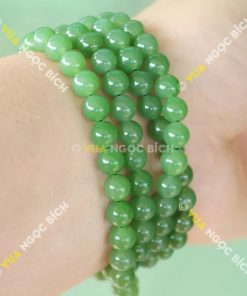 Chuỗi Hạt Vòng Ngọc Bích Nephrite Jade 6mm (VT008)