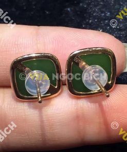 Bông Tai Ngọc Bích Nephrite Jade (BT016)