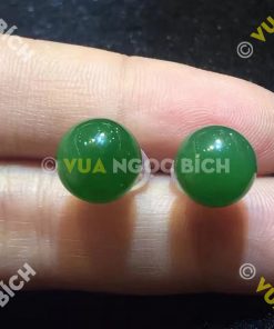 Bông Tai Ngọc Bích Nephrite Jade (VNB-BT017) 18 Bông Tai Ngọc Bích Nephrite Jade (BT017)