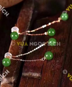 Bông Tai Ngọc Bích Nephrite Jade (BT019) 15 Bông Tai Ngọc Bích Nephrite Jade (BT019)