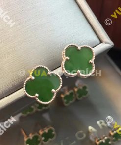 Bông Tai Ngọc Bích Nephrite Jade (VNB-BT023) 15 Bông Tai Ngọc Bích Nephrite Jade (BT023)