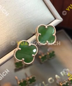 Bông Tai Ngọc Bích Nephrite Jade (BT023)