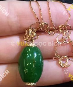 Mặt Dây Lu Thống Ngọc Bích Nephrite Jade (MD033)