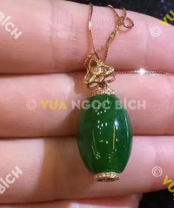 Mặt Dây Lu Thống Ngọc Bích Nephrite Jade (MD033)