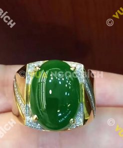 Nhẫn Ngọc Bích Nephrite Jade (NN008) 18 Nhẫn Ngọc Bích Nephrite Jade (NN008)