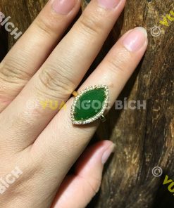 Nhẫn Ngọc Bích Nephrite Jade (NN016) 18 Nhẫn Ngọc Bích Nephrite Jade (NN016)