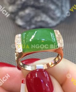 Nhẫn Ngọc Bích Nephrite Jade (NN019) 16 Nhẫn Ngọc Bích Nephrite Jade (NN019)