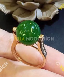Nhẫn Ngọc Bích Nephrite Jade (NN020) 15 Nhẫn Ngọc Bích Nephrite Jade (NN020)