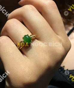 Nhẫn Ngọc Bích Nephrite Jade (VNB-NN024) 20 Nhẫn Ngọc Bích Nephrite Jade (NN024)