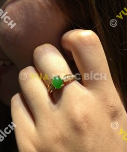 Nhẫn Ngọc Bích Nephrite Jade (VNB-NN024) 18 Nhẫn Ngọc Bích Nephrite Jade (NN024)