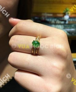 Nhẫn Ngọc Bích Nephrite Jade (VNB-NN024) 17 Nhẫn Ngọc Bích Nephrite Jade (NN024)