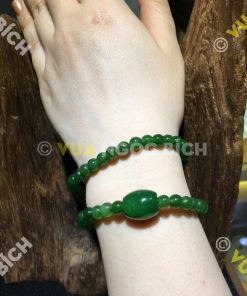 Vòng Tay Ngọc Bích Nephrite Jade 6mm Mix Lu Thống Ngọc Bích (VT014)