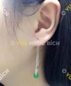Bông Tai Ngọc Bích Nephrite Jade (BT033)