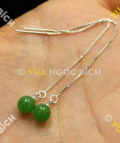 Bông Tai Ngọc Bích Nephrite Jade (BT033)
