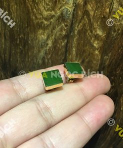 Bông Tai Ngọc Bích Nephrite Jade (BT035)