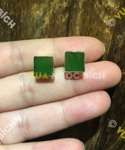 Bông Tai Ngọc Bích Nephrite Jade (BT035)