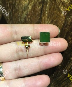 Bông Tai Ngọc Bích Nephrite Jade (BT035)