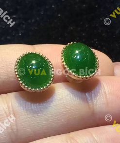 Bông Tai Ngọc Bích Nephrite Jade (BT040)