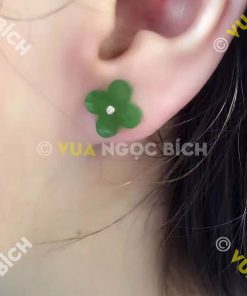 Bông Tai Ngọc Bích Nephrite Jade (BT046) 13 Bông Tai Ngọc Bích Nephrite Jade (BT046)