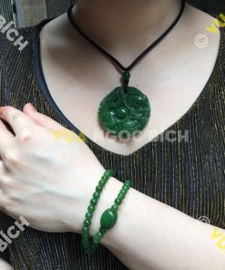 Mặt Dây Long Phụng Sum Vầy Ngọc Bích Nephrite Jade (MD049) 17 Mặt Dây Long Phụng Sum Vầy Ngọc Bích Nephrite Jade (MD049)