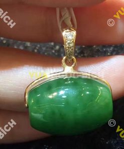 Mặt Dây Lu Thống Ngọc Bích Nephrite Jade (MD047)