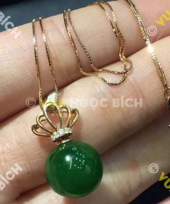 Mặt Dây Ngọc Bích Nephrite Jade (MD061) 12 Mặt Dây Ngọc Bích Nephrite Jade (MD061)