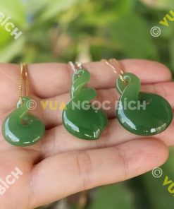 Mặt Dây Nút Thắt Vô Tận Ngọc Bích Nephrite Jade (MD041) 21 Mặt Dây Nút Thắt Vô Tận Ngọc Bích Nephrite Jade (MD041)