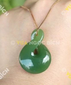 Mặt Dây Nút Thắt Vô Tận Ngọc Bích Nephrite Jade (MD041) 20 Mặt Dây Nút Thắt Vô Tận Ngọc Bích Nephrite Jade (MD041)