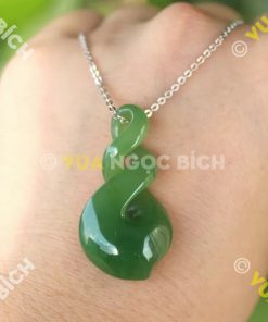 Mặt Dây Nút Thắt Vô Tận Ngọc Bích Nephrite Jade (MD041) 18 Mặt Dây Nút Thắt Vô Tận Ngọc Bích Nephrite Jade (MD041)