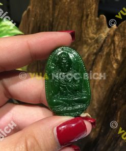 Mặt Dây Phật Bản Mệnh Ngọc Bích Nephrite Jade (MD059)