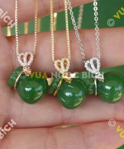 Mặt Dây Túi Tiền Ngọc Bích Nephrite Jade (MD048)