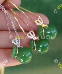 Mặt Dây Túi Tiền Ngọc Bích Nephrite Jade (MD048)