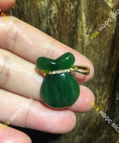 Mặt Dây Bao Tiền Ngọc Bích Nephrite Jade (MD077) 11 Mặt Dây Bao Tiền Ngọc Bích Nephrite Jade (MD077)