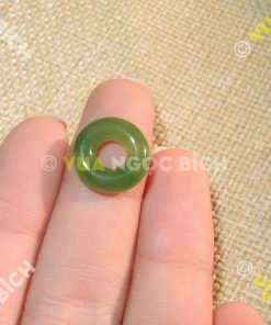 Mặt Dây Đồng Điếu Ngọc Bích Nephrite Jade (MD070)