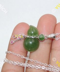 Mặt Dây Hồ Lô Ngọc Bích Nephrite Jade (MD064)