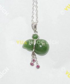 Mặt Dây Hồ Lô Ngọc Bích Nephrite Jade (MD064)