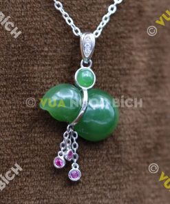 Mặt Dây Hồ Lô Ngọc Bích Nephrite Jade (MD064)