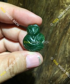 Mặt Dây Hồ Ly Ngọc Bích Nephrite Jade (MD074)