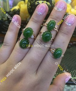 Nhẫn Ngọc Bích Nephrite Jade (NN035) 16 Nhẫn Ngọc Bích Nephrite Jade (NN035)